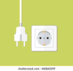 plug socket flat design