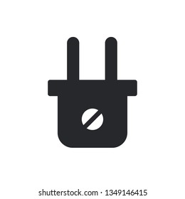 plug socket flat vector icon