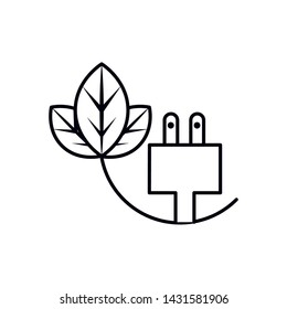 Plug and sustainability design vector ilustration