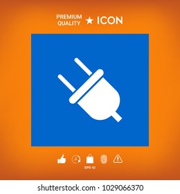 Plug symbol icon