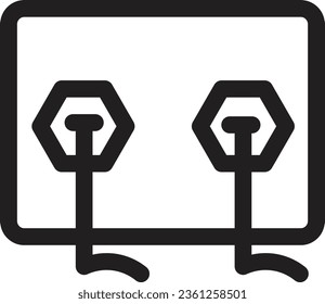 Plug Tool Work Outline Icon
