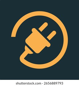 Plug trendy practical important vector Illustration design attractive colorful background.eps