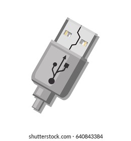 plug usb cord icon