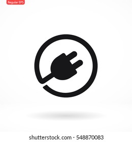plug in vector icon 10 EPS - Shutterstock ID 548870083