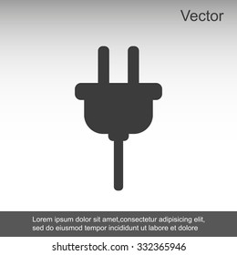 Plug vector icon