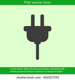 Plug vector icon