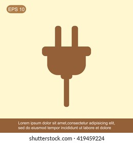 Plug vector icon
