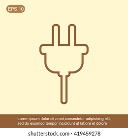 Plug vector icon
