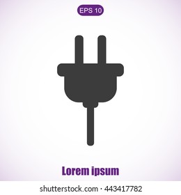 Plug vector icon
