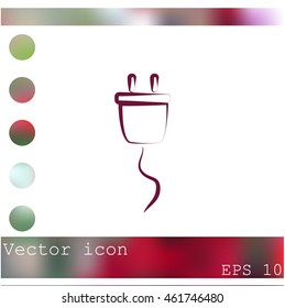 Plug vector icon