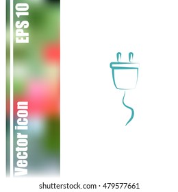 Plug vector icon