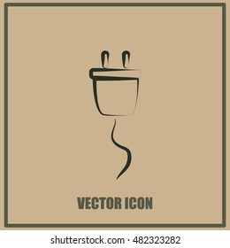 Plug vector icon