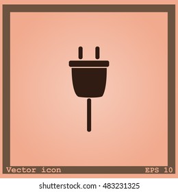 Plug vector icon