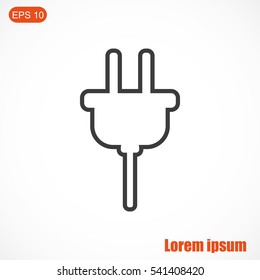 Plug vector icon