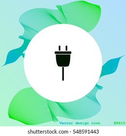 Plug vector icon