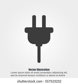 Plug vector icon