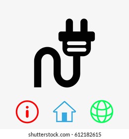 Plug vector icon