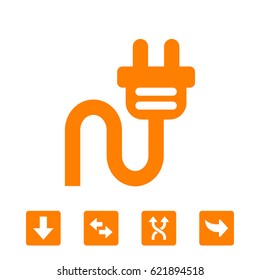 Plug vector icon