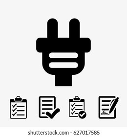 Plug vector icon