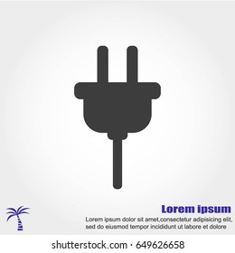 Plug vector icon