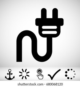 Plug vector icon