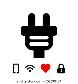Plug vector icon