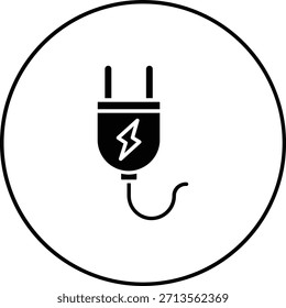 Icono de Vector de enchufe. Se puede utilizar para aplicaciones de impresión, móviles y de Web.