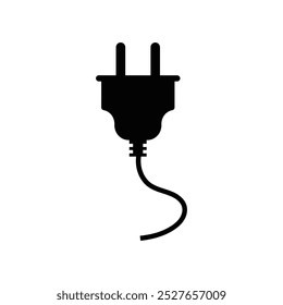 Plug vector icon design elements.