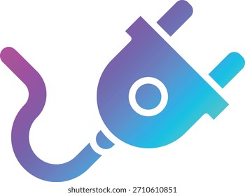 Plug-Vektorsymbol-Entwurfsgrafik