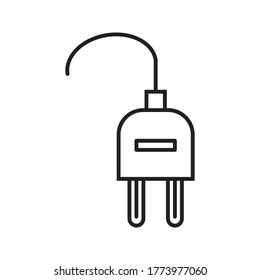 plug, plug vector and icon. editable plug icon on white background