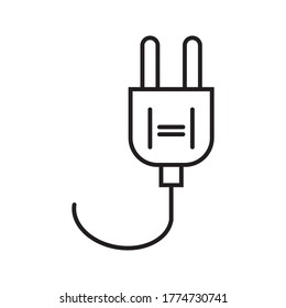 plug, plug vector and icon. editable plug icon on white background