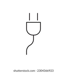Plug vector icon. Plug flat sign design. Plug symbol pictogram. UX UI icon