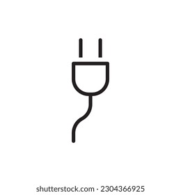 Plug vector icon. Plug flat sign design. Plug symbol pictogram. UX UI icon
