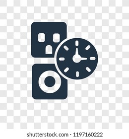 Plug vector icon isolated on transparent background, Plug transparency logo concept