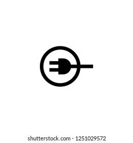 plug vector icon. plug sign on white background. plug icon for web and app