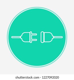 Plug vector icon sign symbol