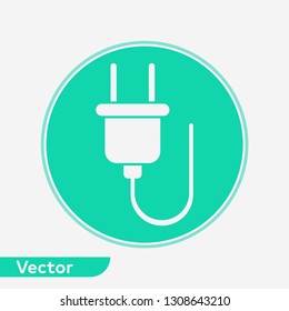 Plug vector icon sign symbol