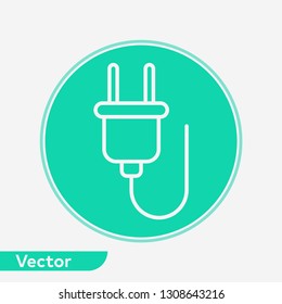 Plug vector icon sign symbol
