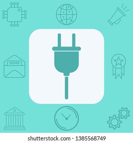 Plug vector icon sign symbol