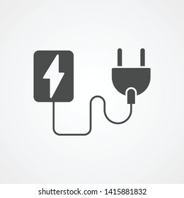 Plug vector icon sign symbol