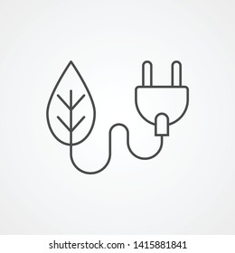 Plug vector icon sign symbol