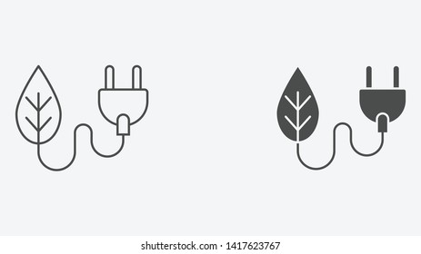 Plug vector icon sign symbol