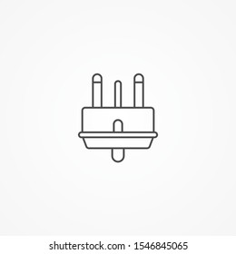 Plug vector icon sign symbol