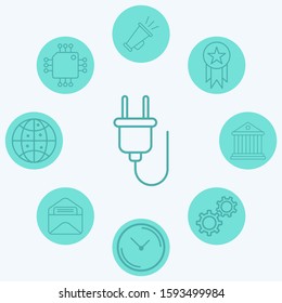 Plug vector icon sign symbol