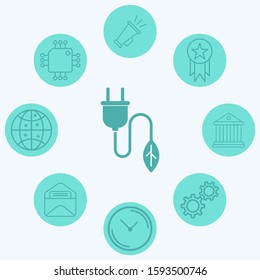 Plug vector icon sign symbol