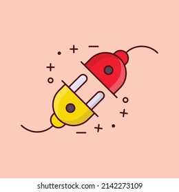 plug in Vector illustration on a transparent background.Premium quality symbols. vector line flat  icon for concept and graphic design.