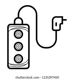 plug, wire, socket vector