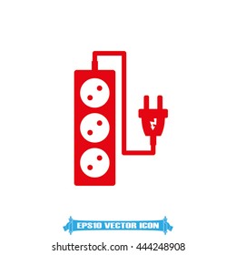 plug, wire, socket vector illustration eps10