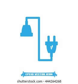 plug, wire, socket vector illustration eps10.