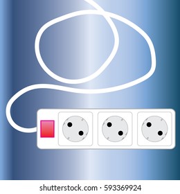 plug, wire, socket vector illustration.